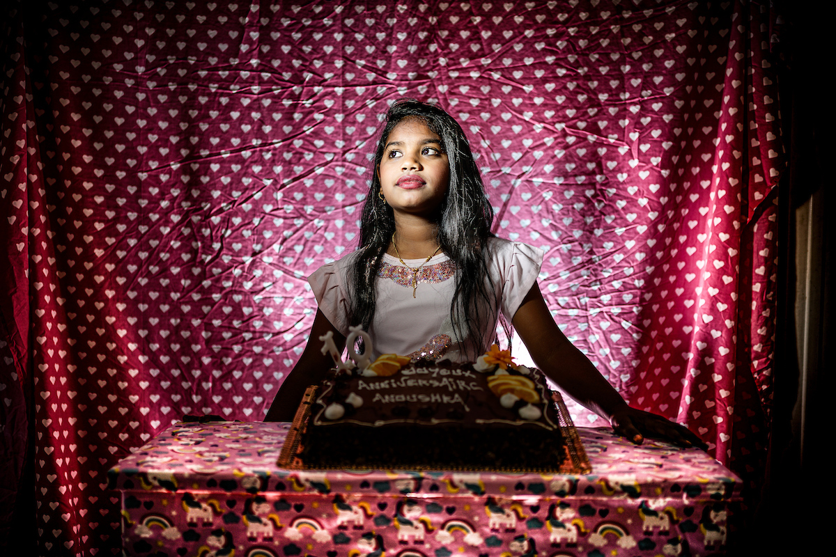 Anoushka, 10 ans, Sri Lanka.