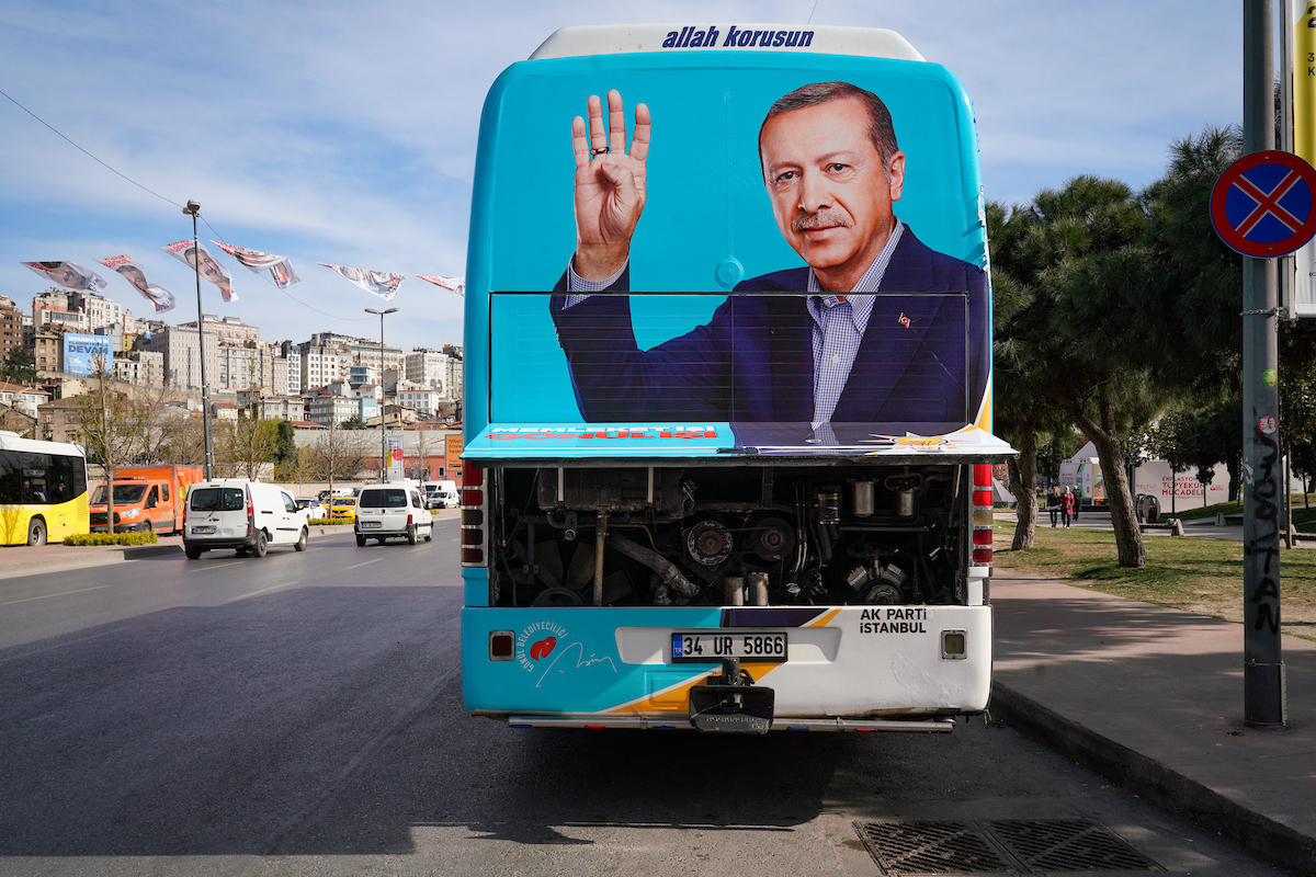 Election municipale en Turquie,  le 31 mars 2019. Erdogan